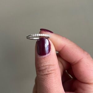 Sz 4.5
3/4 / 18k White Gold 
 Lab Grown Diamond VS1-2 (D-F) (Approx 0.33ctw)